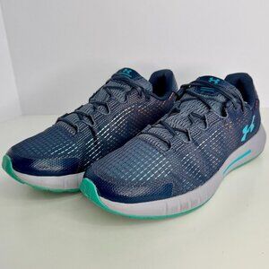 Women's 9.5 Under‎ Armour UA Micro G Pursuit SE Gray/Blue Shoes